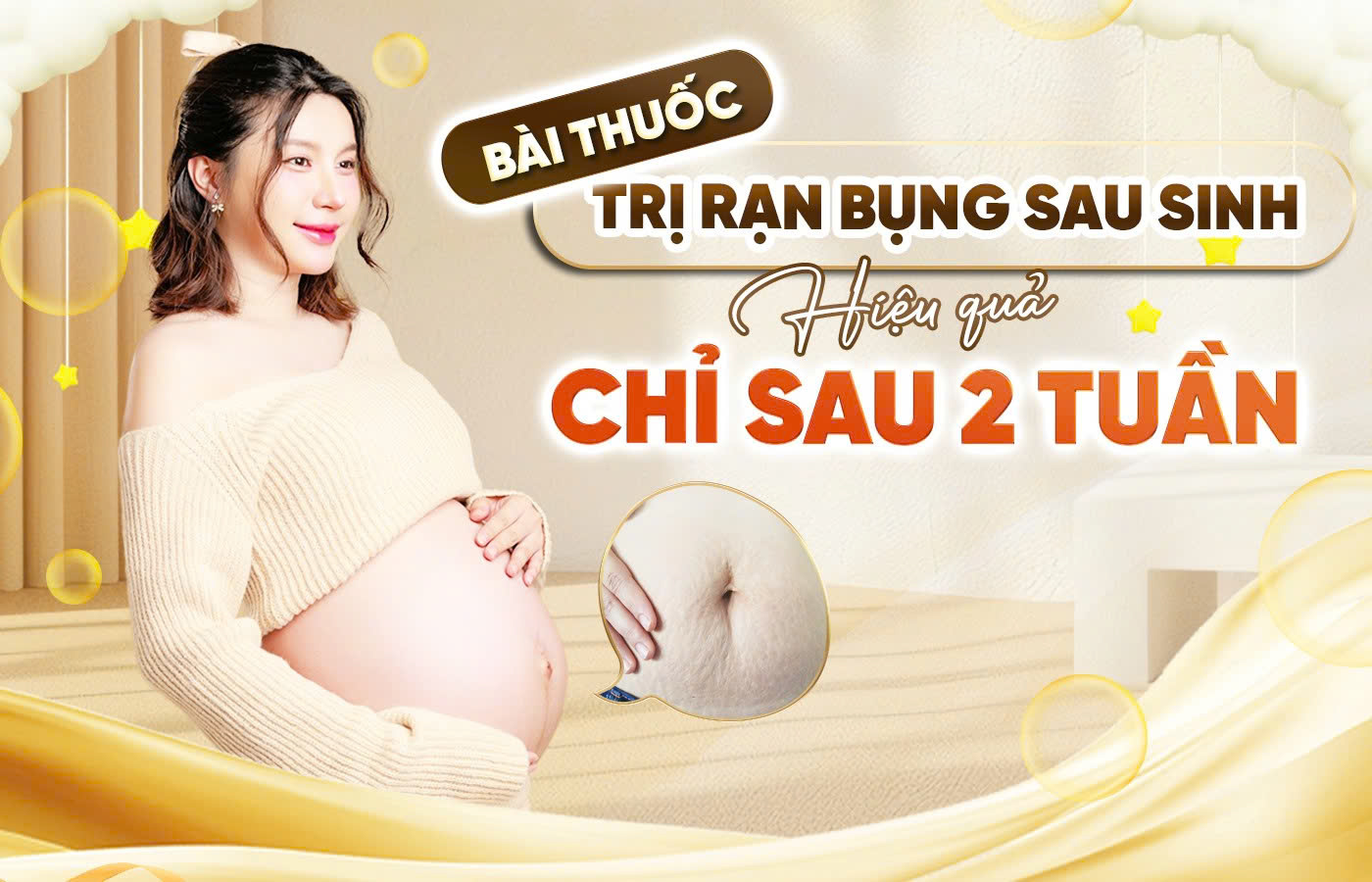 Bài thuốc trị rạn da bụng sau sinh cực hiệu quả chỉ sau đúng 2 tuần
